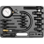 Dyzelinis kompresijos matuoklis su adapteriais (YT-7307) Dyzelinis kompresijos matuoklis su adapteriais (YT-7307)